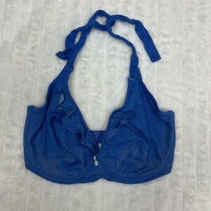 Freya Blue Polka Dot Bathing Suit Top